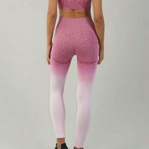 Gymshark Leggings Seamless Ombré Pink Chalk/Beet